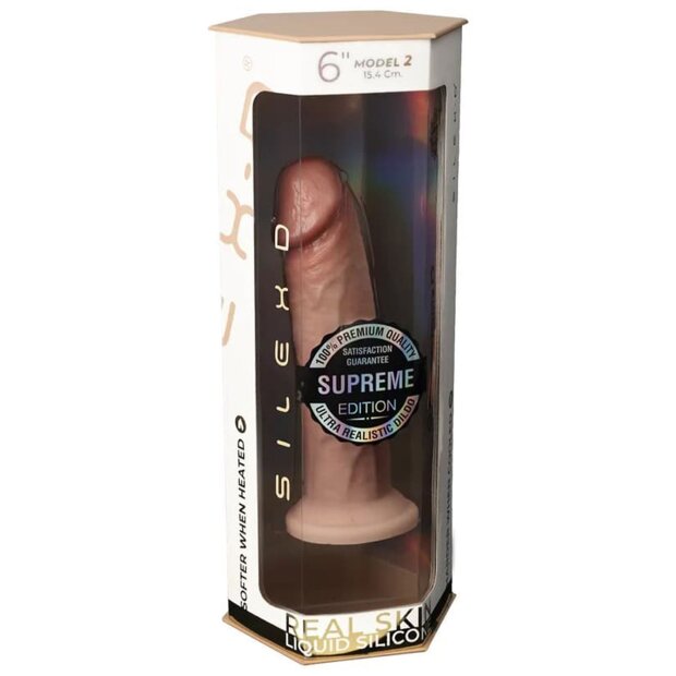 SILEXD Premium Dildo Model 2 (6 inch) Beige 15.4 cm