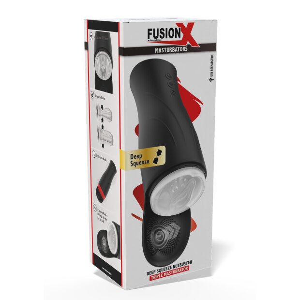 Hidden Desire Fusion X Deep Squeeze Nutbuster Masturbateur Triple Noir