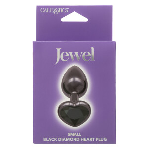 CalExotics Diamond Heart Plug Small Noir