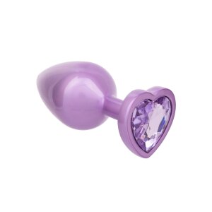 Diamond Heart Plug Large Violet