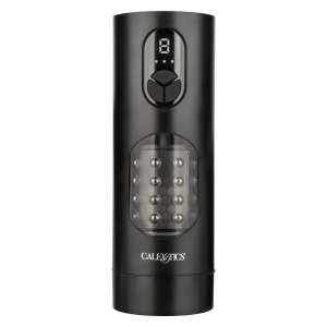 CalExotics Beaded Power Stroker avec Vibration Noir