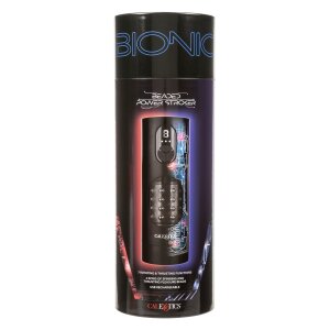 CalExotics Beaded Power Stroker avec Vibration Noir