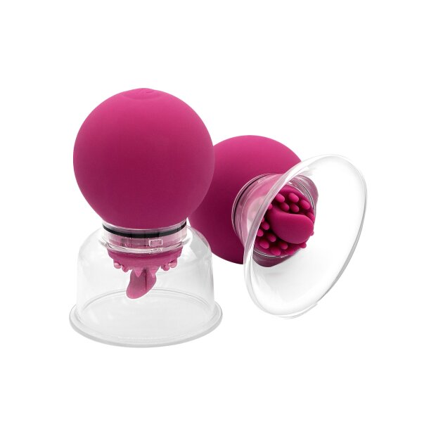 She.E.O Vibrating & Rotating Nipple & Clitoral Pump Purple Ø 6 cm