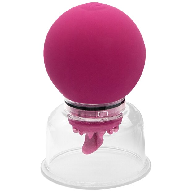 She.E.O Vibrating & Rotating Nipple & Clitoral Pump Purple Ø 6 cm