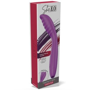 She.E.O. Tapping G-Spot Vibrator Purple 18 cm