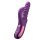 She.E.O. Swirl Thrusting Rabbit Vibrator Purple 26 cm