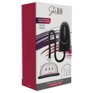 She.E.O. Vacuum Vagina & Clitoral Automatic Pump Black