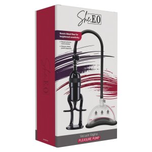 She.E.O. Vacuum Vagina Pleasure Pump Black Ø 8 cm