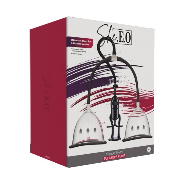 She.E.O. Vacuum Breast Pleasure Pump Black M/L Ø 12 cm