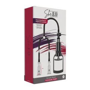 She.E.O. Vacuum Nipple Pleasure Pump Black S-M Ø 3 cm