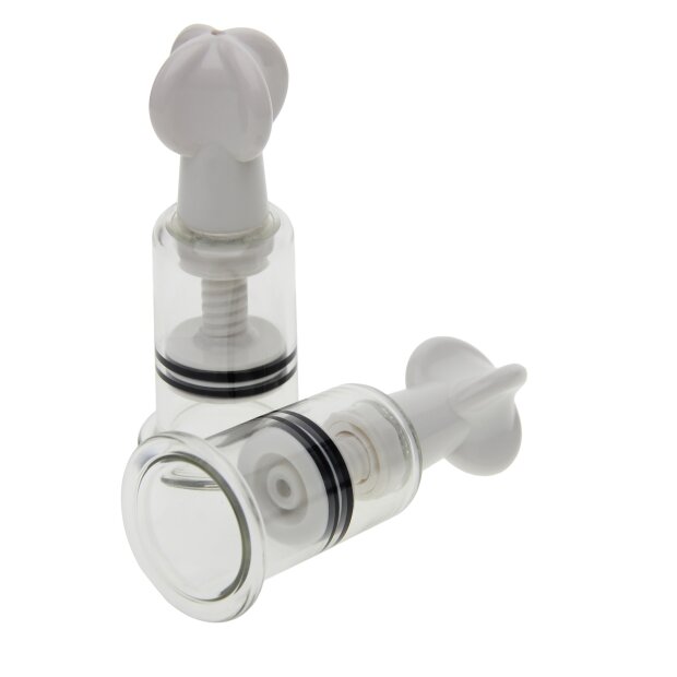 She.E.O. Nipple & Clitoral Suckers White S-M Ø 4 cm