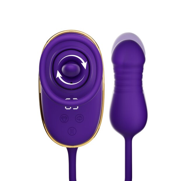 She.E.O. Licking Clitoral Pump & Anal Stimulator Purple 9 cm Ø 5.3 cm