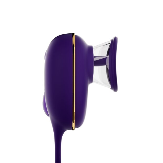 She.E.O. Licking Clitoral Pump & Anal Stimulator Purple 9 cm Ø 5.3 cm