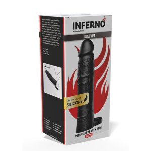 Hidden Desire Inferno Penis Sleeve Black 18 cm Ø...