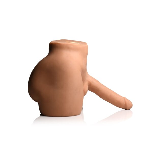 XR Brands JOCK Auto-Squeezing Male Masturbator mit Vibration Beige 8,2 kg