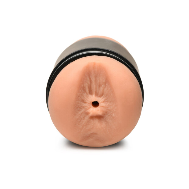 XR Brands Double Shot Mini Ass and Vagina Masturbator Beige