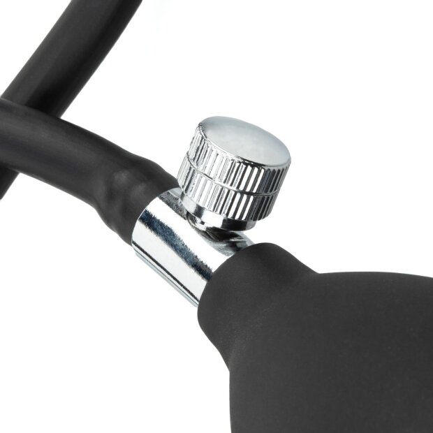 Easytoys Aufblasbarer Analplug mit Pumpe Schwarz 20 cm Ø 3,7 cm