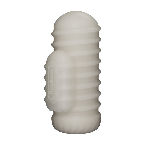LoveToy Knights Ring Vibrating Dual Purpose Sleeve Wavy White