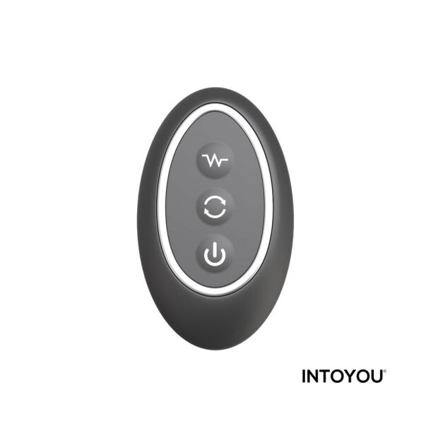INTOYOU Klark Waving & Vibrating Anal Plug with Remote Black