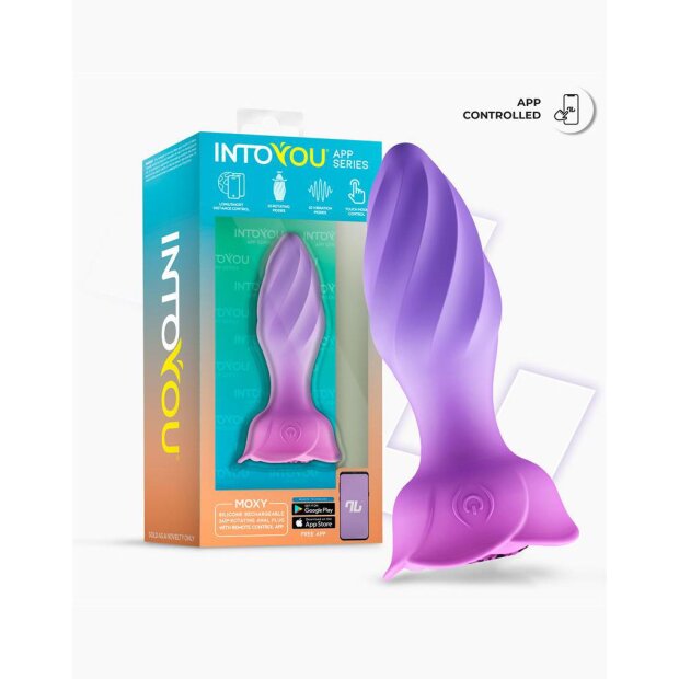 INTOYOU Moxy Butt Plug 360º Rotation (with App Control) Lila