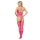 Amorable Bodystocking avec Bas Ensemble 3 pièces Rose One Size