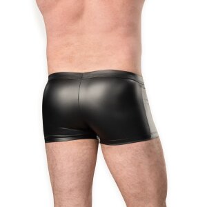 Amorable Wetlook-Shorts Schwarz M-L
