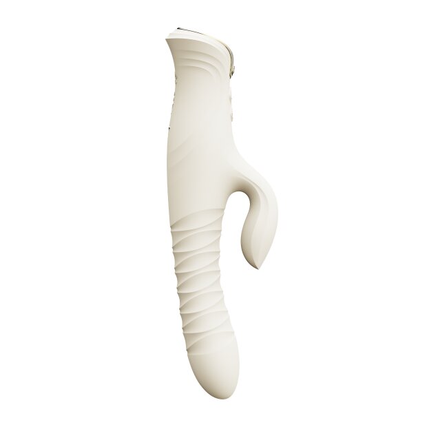ZALO Mose 2 Rabbit-Vibrator mit Stoßfunktion Weiß