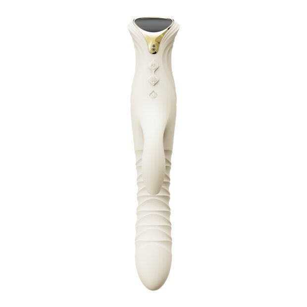 ZALO Mose 2 Rabbit-Vibrator mit Stoßfunktion Weiß
