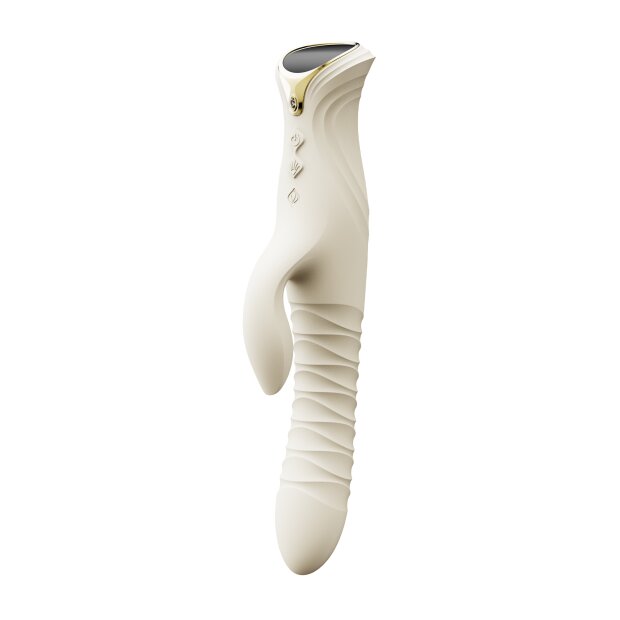 ZALO Mose 2 Rabbit-Vibrator mit Stoßfunktion Weiß