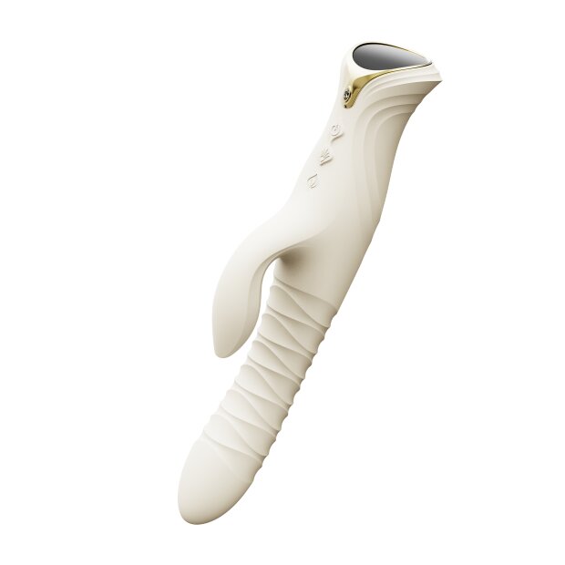 ZALO Mose 2 Rabbit-Vibrator mit Stoßfunktion Weiß