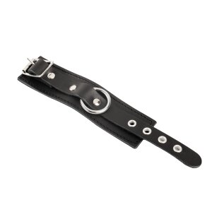 Rimba Manchette de Pénis en Cuir Noir