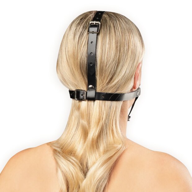 Rimba Leather Head Harness Black