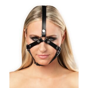 Rimba Leather Head Harness Black