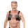 Rimba Leather Chest Harness with Pockets Black One Size