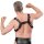 Rimba Leather Chest Harness with Pockets Black One Size