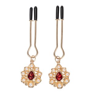 Rimba Nippelklemmen mit Goldschmuck Gold