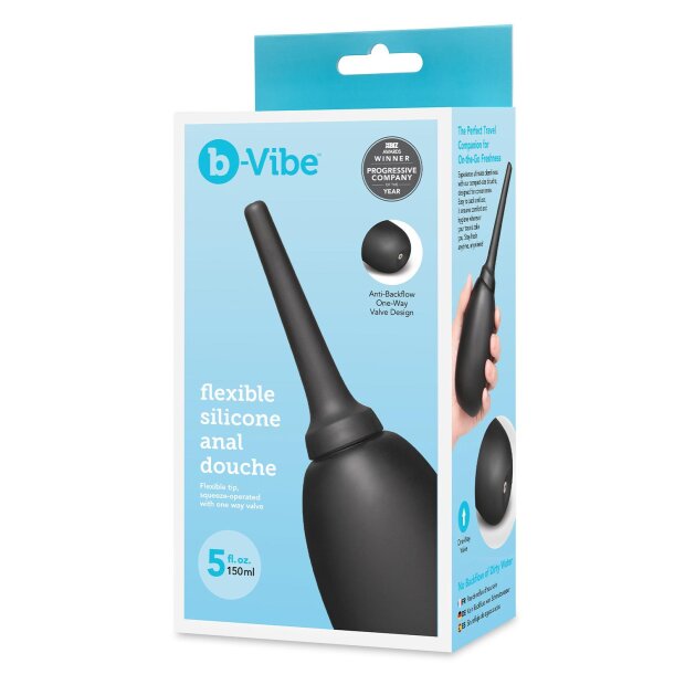 B-Vibe Douche anale en silicone flexible