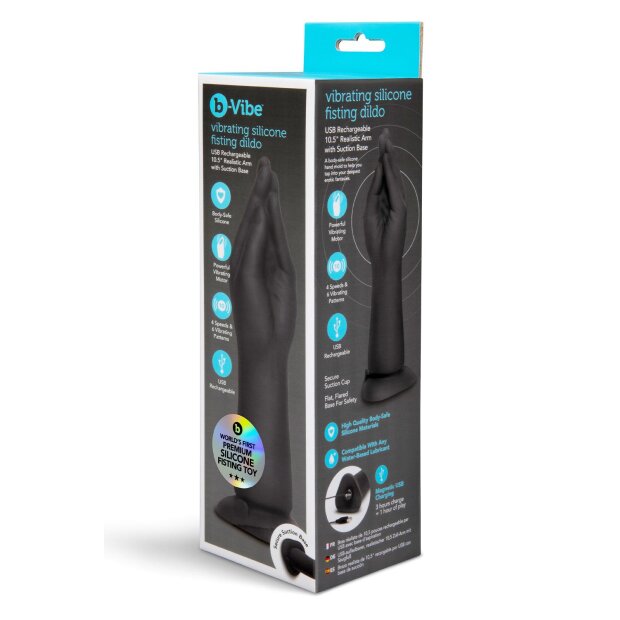 B-Vibe Vibrating Silicone Fisting Dildo
