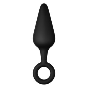 Forto F-10 Silicone Plug W/ Pull Ring Large Schwarz