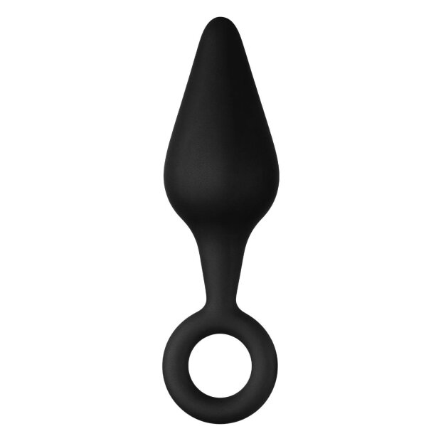 Forto F-10 Silicone Plug W/ Pull Ring Small Noir