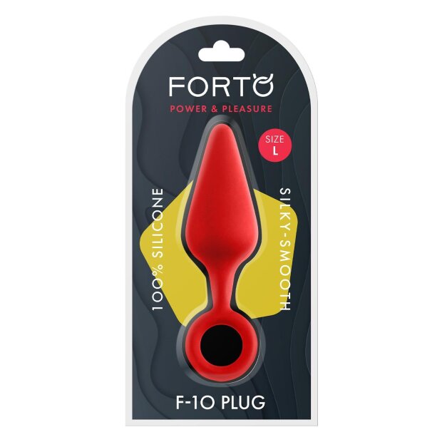 Forto F-10 Silicone Plug W/ Pull Ring Large Rouge