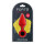 Forto F-10 Silicone Plug W/ Pull Ring Medium Red