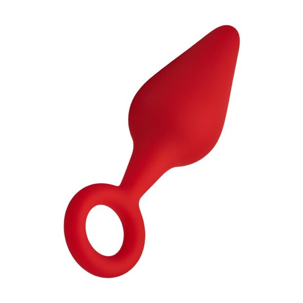 Forto F-10 Silicone Plug W/ Pull Ring Small Red