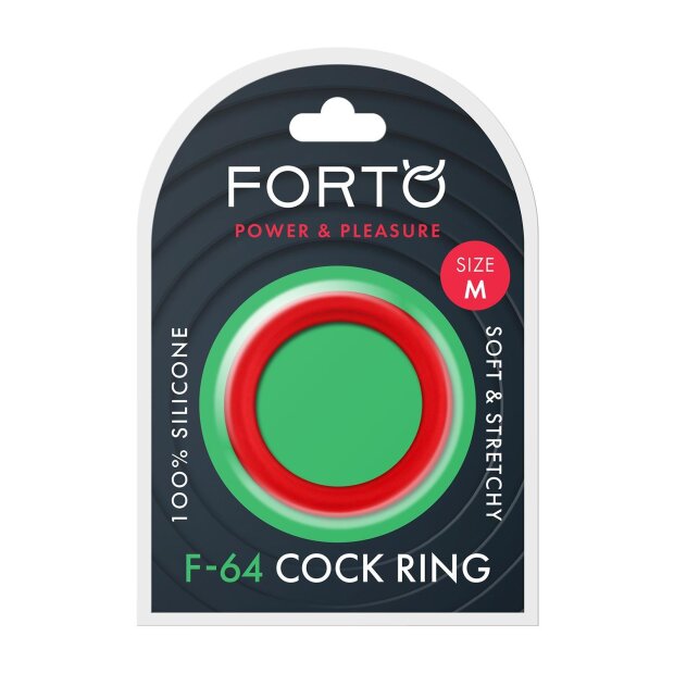Forto F-64 Ring Wide Medium Rouge Ø 4,4 cm