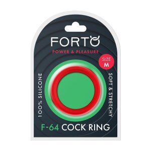 Forto F-64 Ring Wide Medium Red Ø 4.4 cm