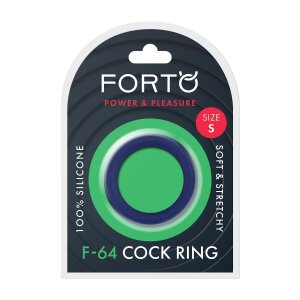 Forto F-64 Ring Wide Small Blue Ø 4 cm