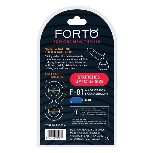 Forto F-81 Double Ring Bleu