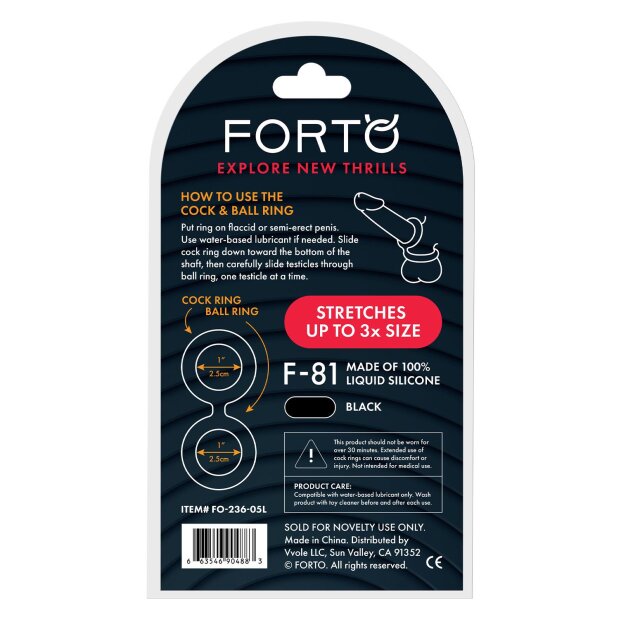 Forto F-81 Double Ring Noir