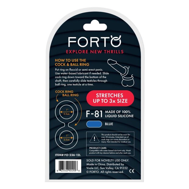Forto F-81 Double Ring Bleu