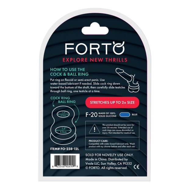 Forto F-20 Ball Stretcher Large Blue